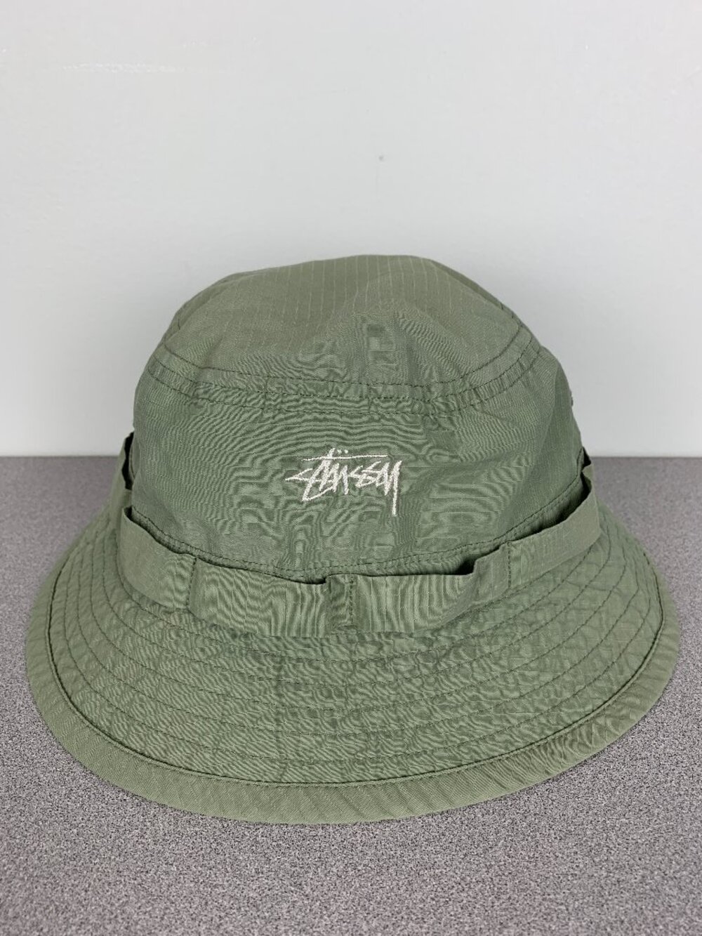 Stussy Green Fisherman Hat Bucket Hat S/M